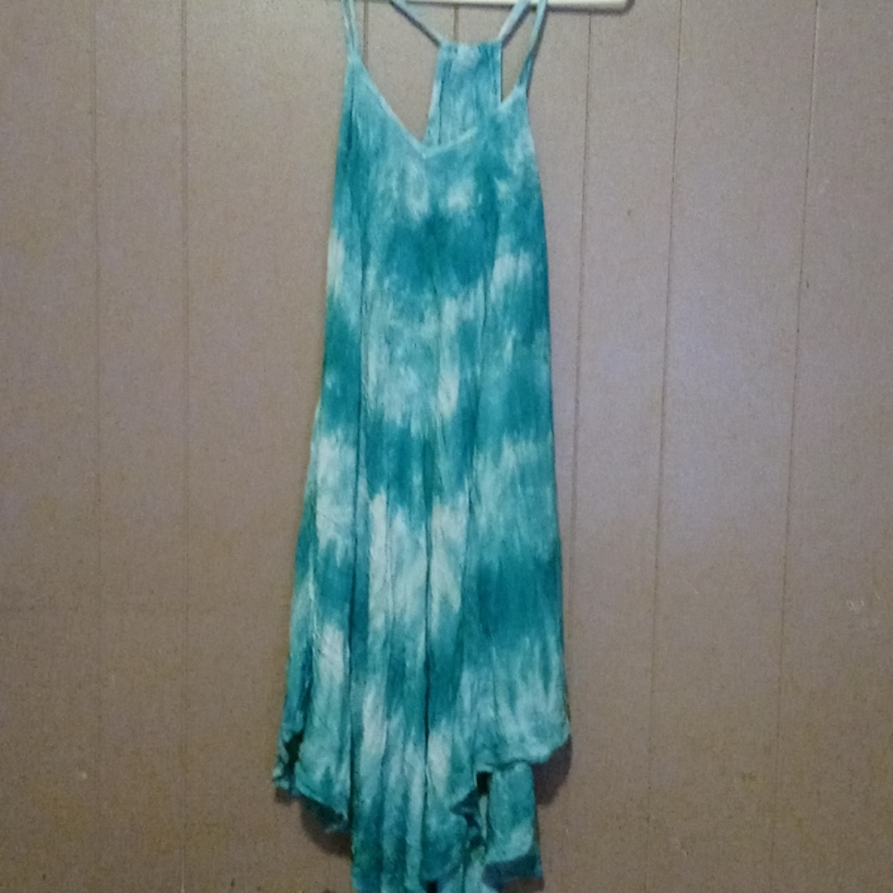 Blue tye dye dress